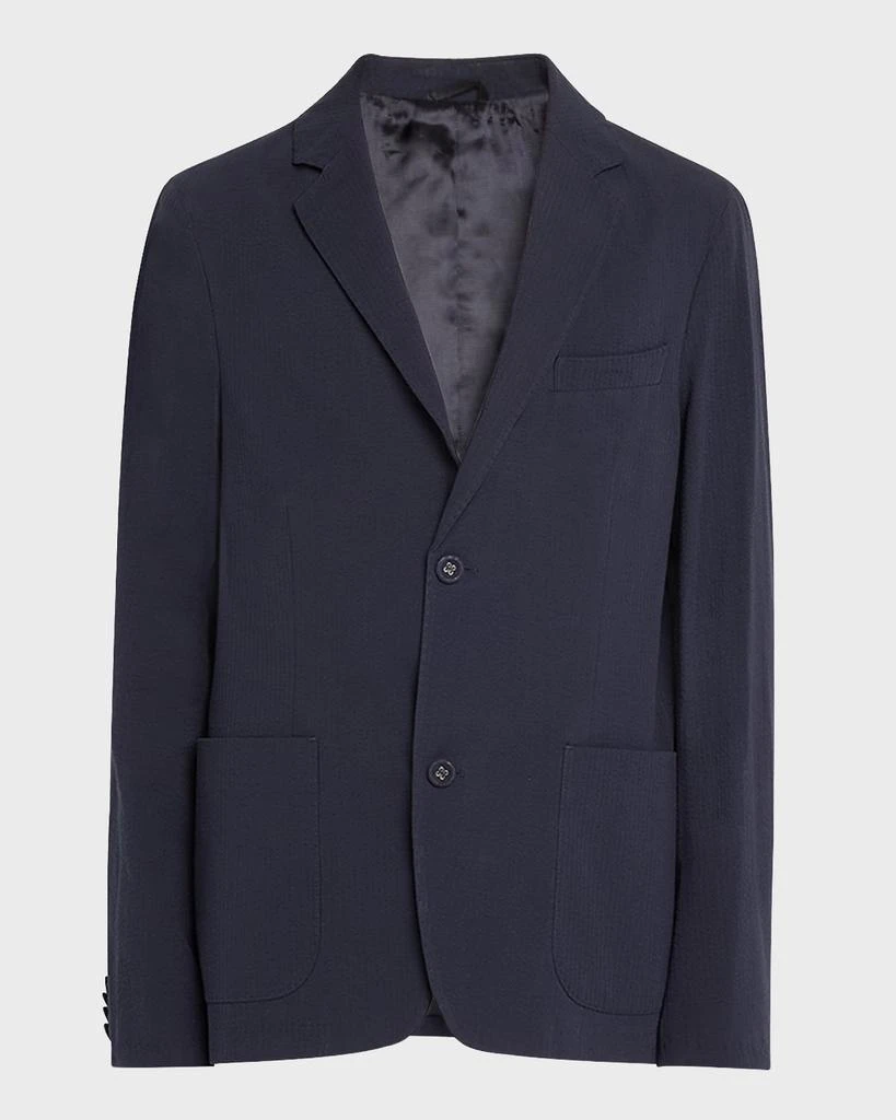 Officine Generale Men's Nehemiah Seersucker Sport Coat 1