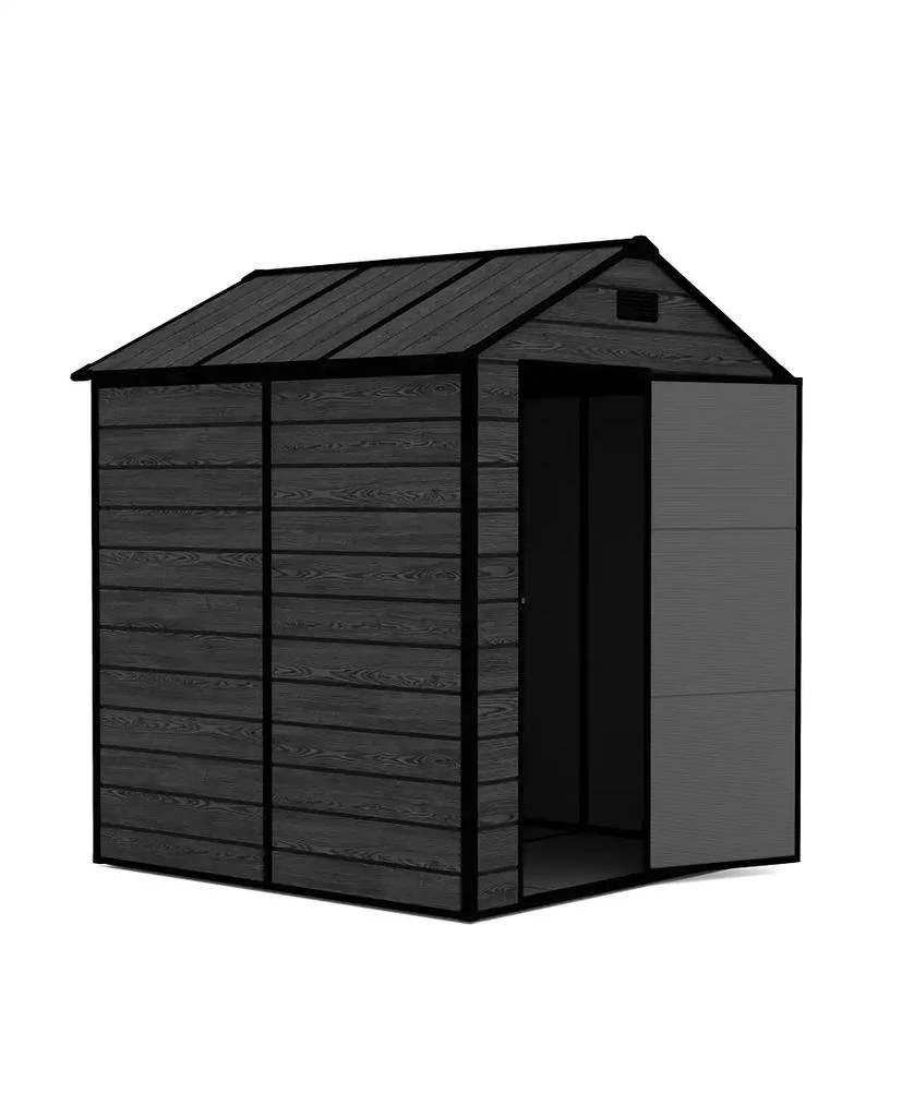 Streamdale Furniture Streamdale 6x6 Resin Storage Shed - Waterproof, UV Proof 5