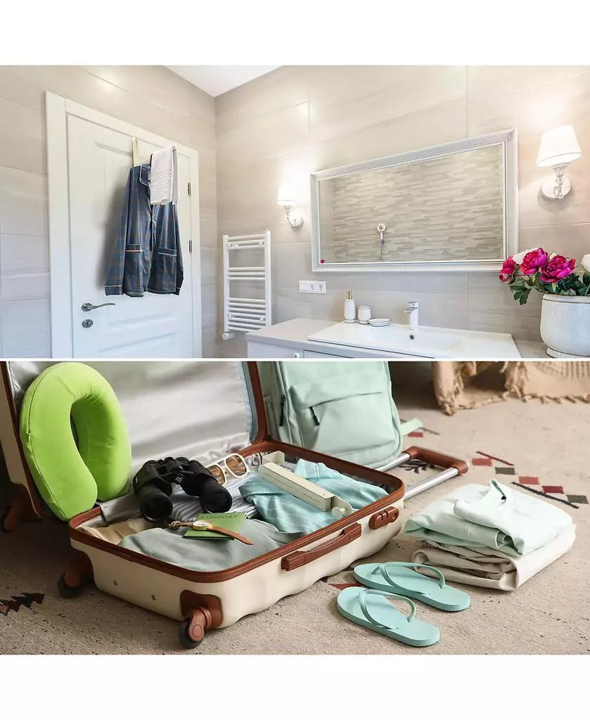 Sorbus Foldable Over Door Heavy-Duty Hanger - Space Saving Organizer, No Tool Assembly 7