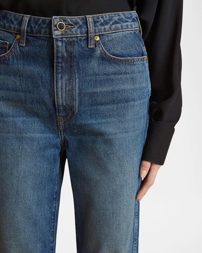 Khaite Abigail High-Rise Straight-Leg Jeans 6