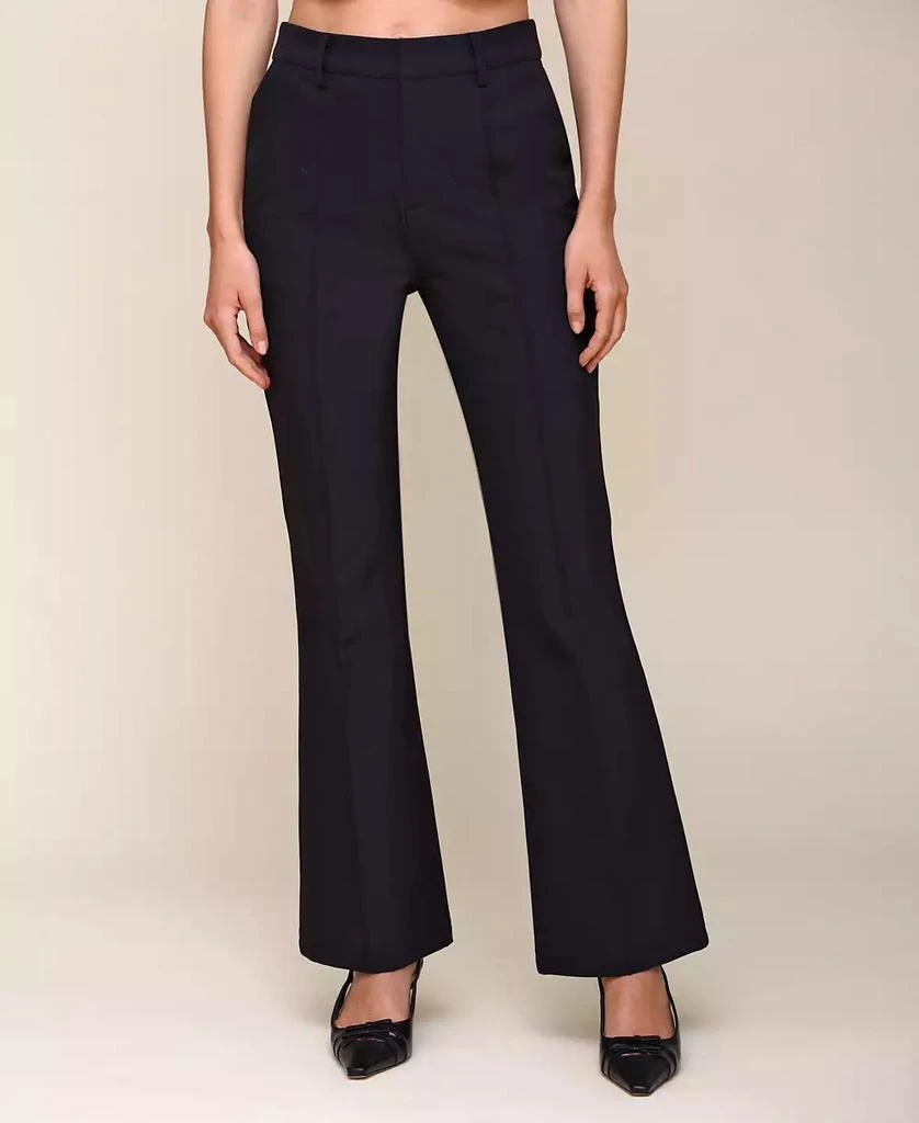Avec Les Filles Women's Pintuck Kick-Flare Pants 4
