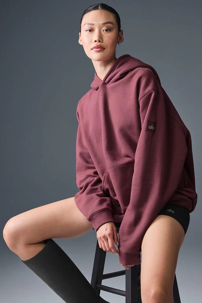 Alo Renown Heavy Weight Hoodie - Burgundy Truffle 3