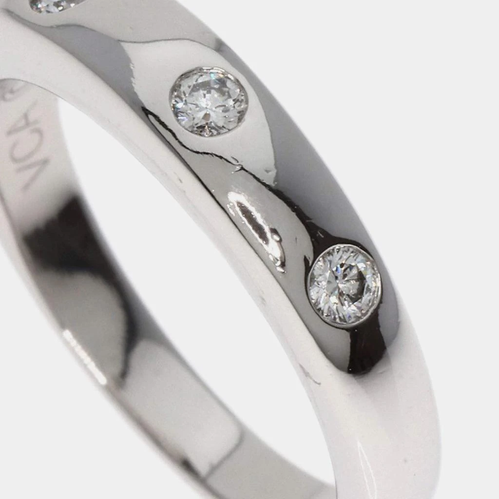 Van Cleef & Arpels Van Cleef & Arpels Platinum and Diamond Tendrement Etoile Band Ring EU 49 6