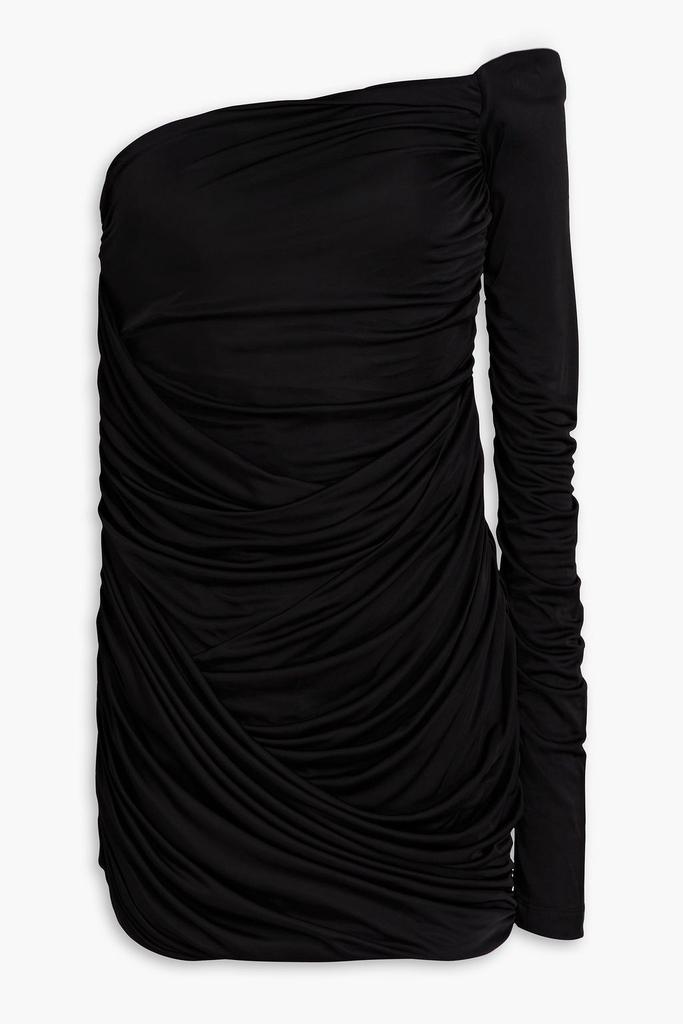 GAUGE81 Valmiera one-shoulder ruched satin-jersey mini dress