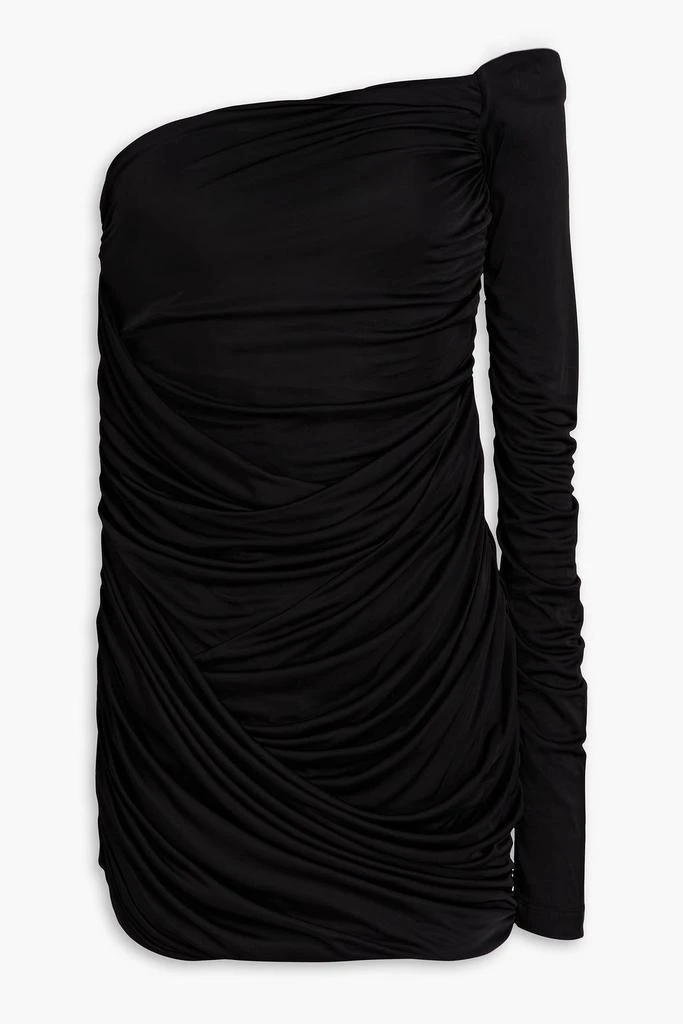 GAUGE81 Valmiera one-shoulder ruched satin-jersey mini dress 1