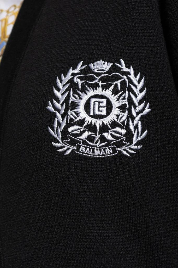 Balmain Balmain Emblème-Embroidered Knit Cardigan 4