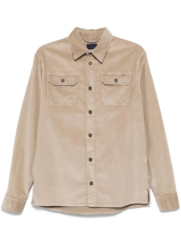 Paul & Shark Paul & Shark Velvet Overshirt Clothing 1