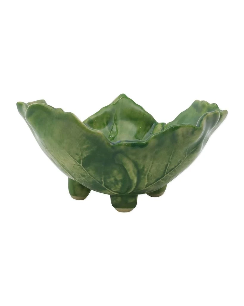 Vietri Foglia Stone Footed Bowl