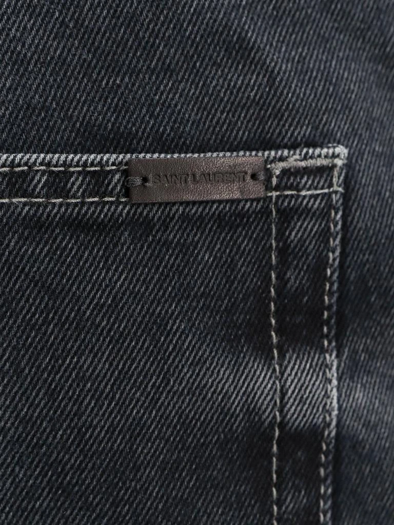 Saint Laurent Organic cotton trouser with back logo patch 3