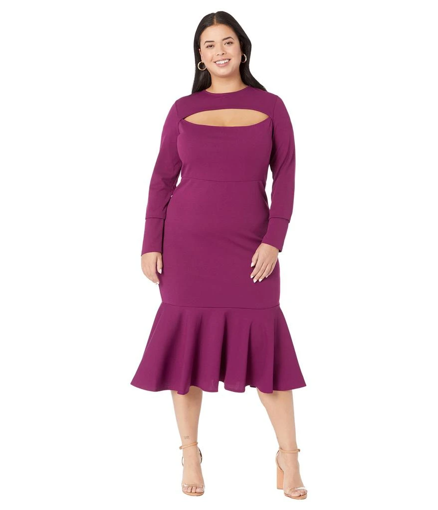 Bebe Flounce Hem Knit Dress 1