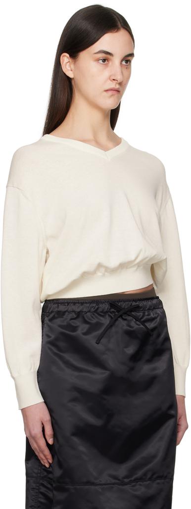 Nothing Written Off-White Pipley V-Neck Sweater