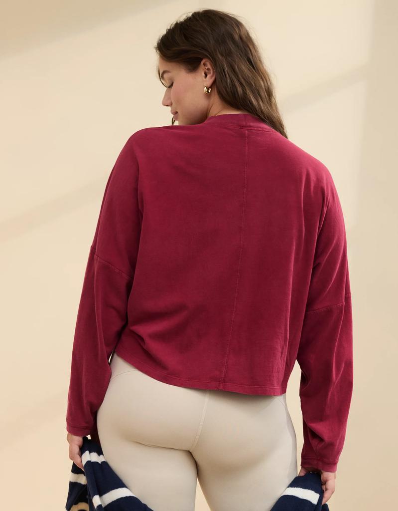 Aerie Aerie Cozy Long Sleeve Mockneck T-Shirt