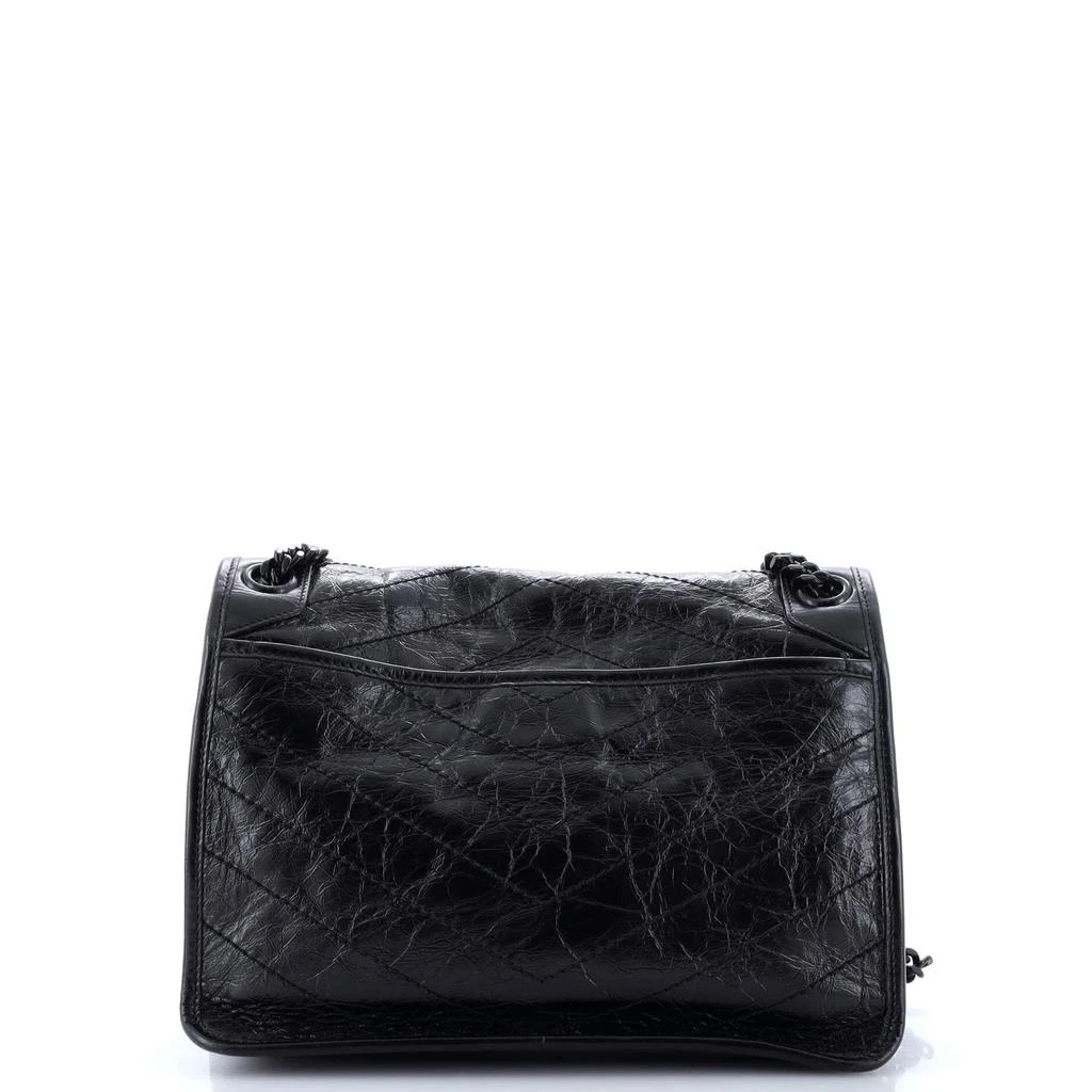 Yves Saint Laurent Niki Chain Flap Bag Matelasse Chevron Leather Medium 3