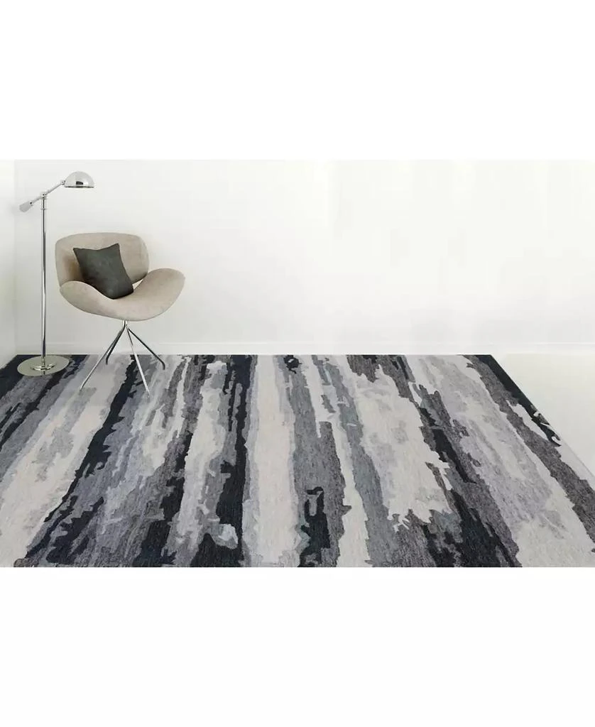 Amer Rugs CLOSEOUT! Abstract ABS-6 Onyx 5' x 8' Area Rug 7