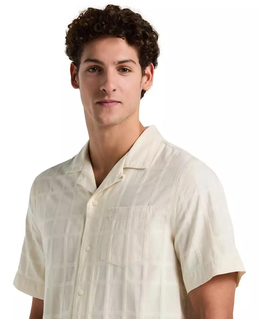 Original Penguin Men's Slim-Fit Dobby Check Camp Short-Sleeve Shirt 3