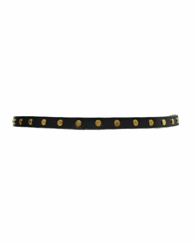 ADA Collection Cala Leather Belt In Black 1