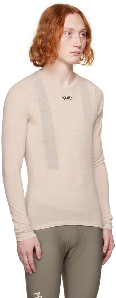 PEDALED Off-White Base Layer Long Sleeve T-Shirt