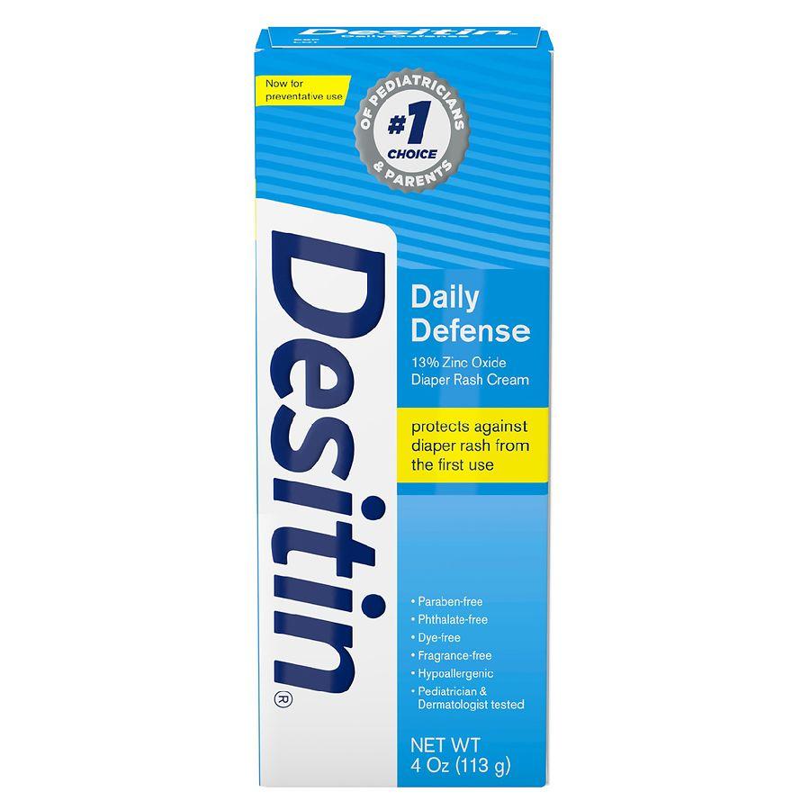 Desitin Daily Defense Baby Diaper Rash Cream With 13% Zinc Oxide