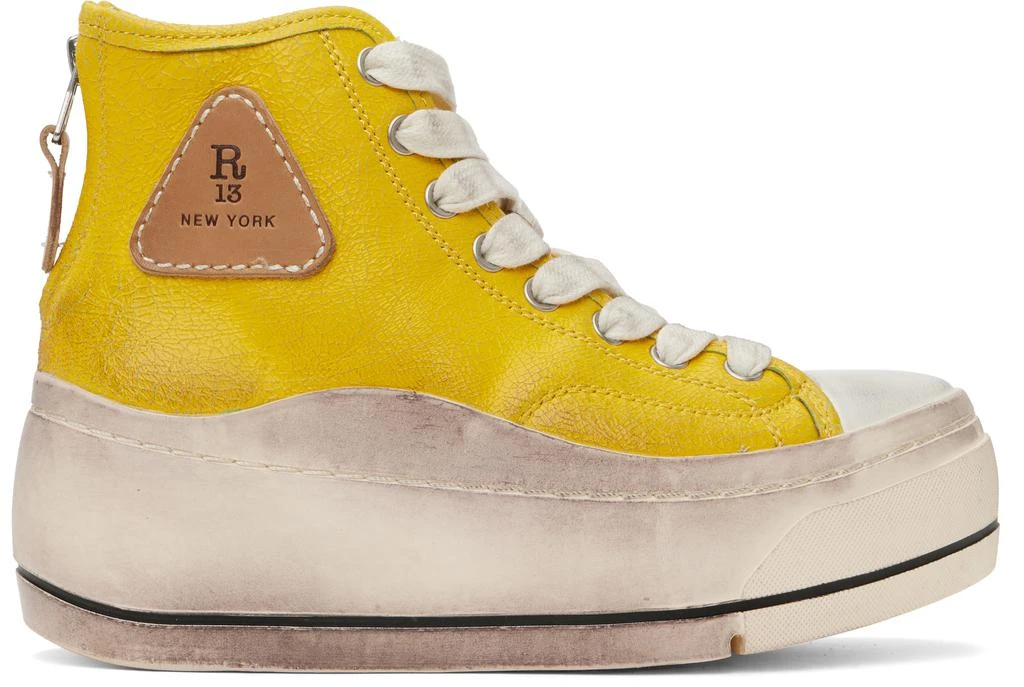 R13 Yellow Kurt High Top sneakers 1