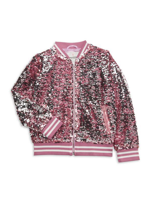 Urban Republic Girl's Sequin Zip Jacket