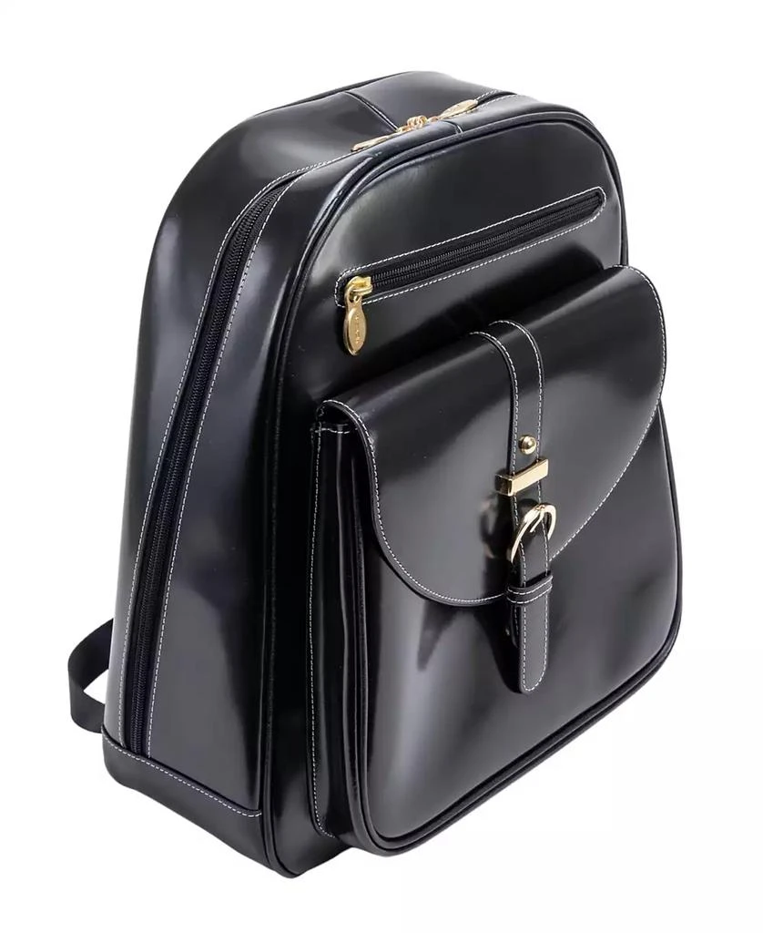 McKlein Moline Leather Business Laptop Tablet Backpack 3