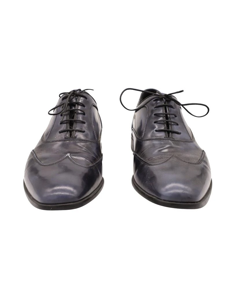 Prada Brogues Shoes in Blue Leather 2