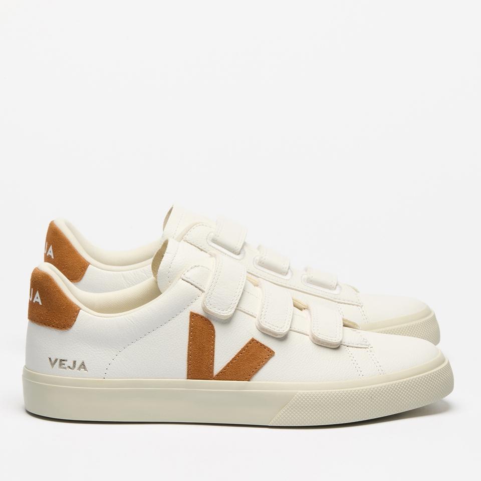 Veja VEJA WOMEN'S RECIFE CHROME FREE LEATHER VELCRO TRAINERS