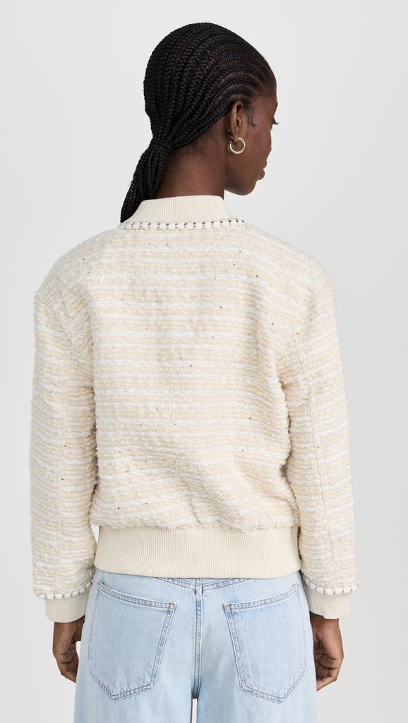 Endless Rose Tweed Bomber Jacket