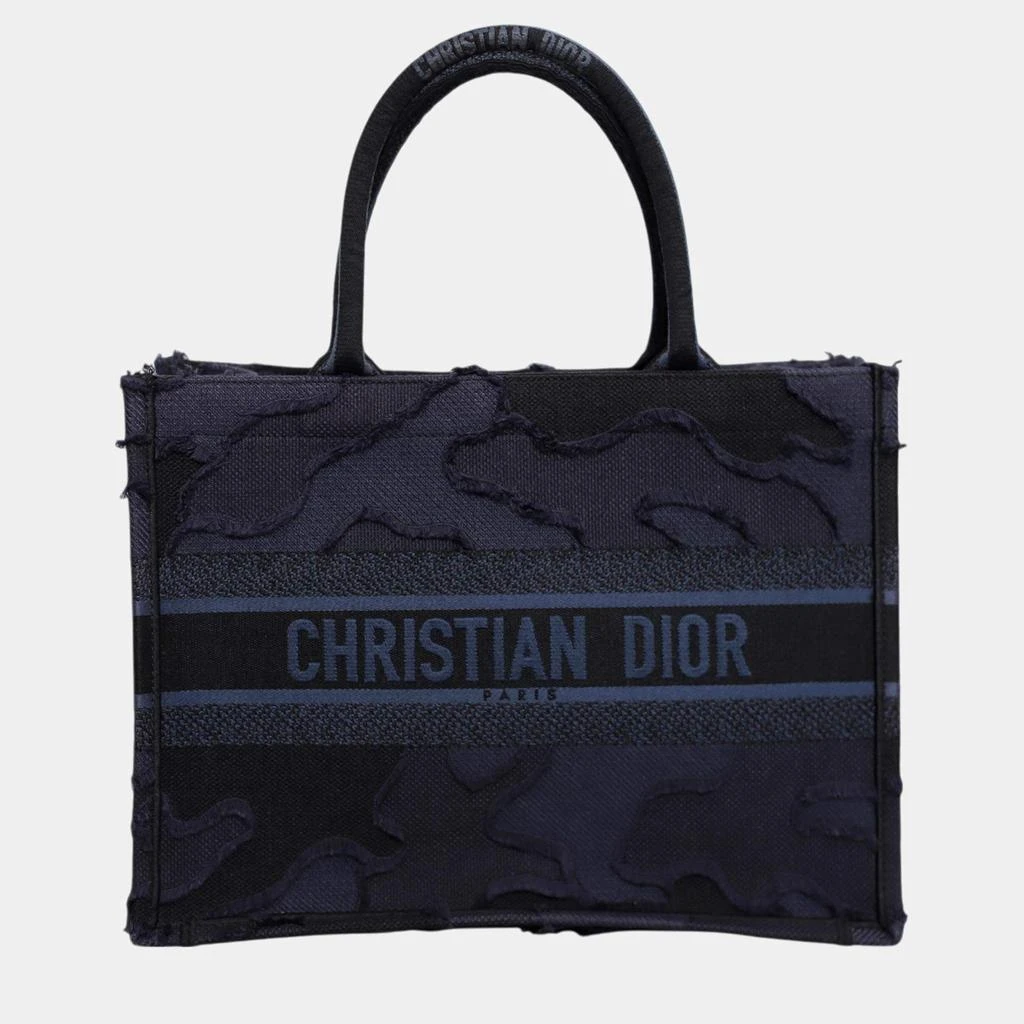 Dior Dior Camouflage Embroidered Canvas Medium Book Tote Bag 1