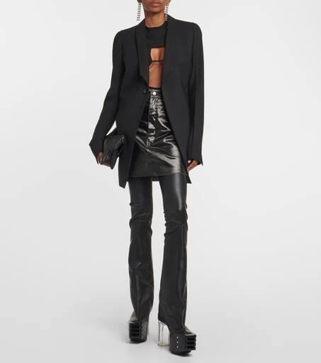Rick Owens Platform leather over-the-knee boots 2