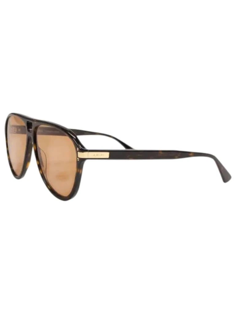 Classic Logo Square Sunglasses In Brown/ Gold – On Sale Now  display picture 2
