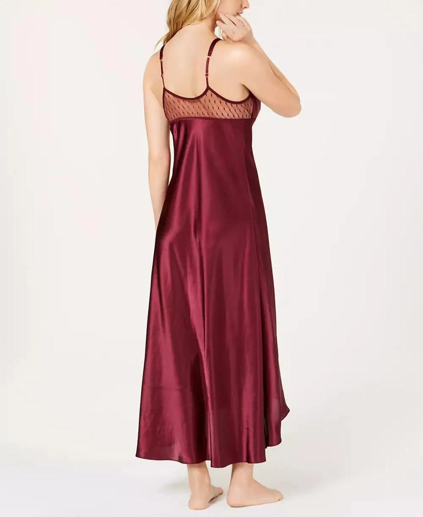 Flora Nikrooz Stella Satin Venise Trim Lingerie Nightgown 2