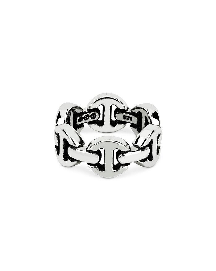 Hoorsenbuhs Men's Sterling Silver Brute Classic Tri Link Ring