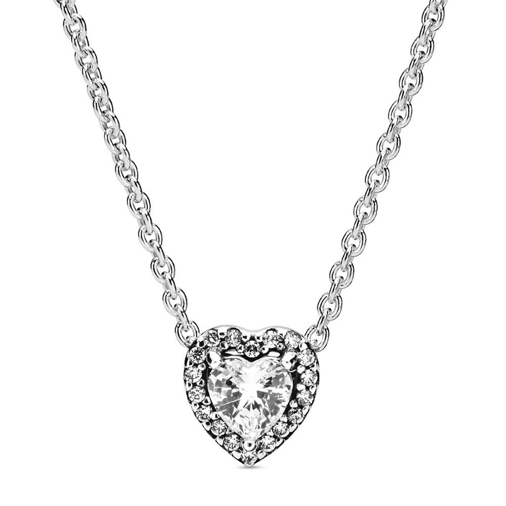 Pandora Timeless Sparkling Cubic Zirconia Heart Collier Necklace