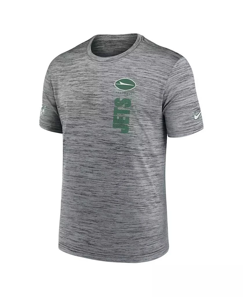 NIKE Men's Gray New York Jets 2024 Sideline Velocity Performance T-Shirt 3