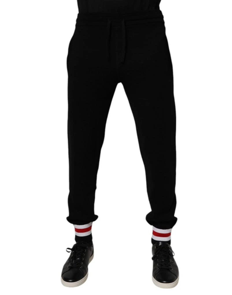 Dolce & Gabbana Wool Mid Waist Jogger SweatMen's Men's Pants
