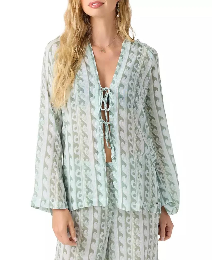O'Neill Juniors' Regina Printed Hoodie Cover-Up 1
