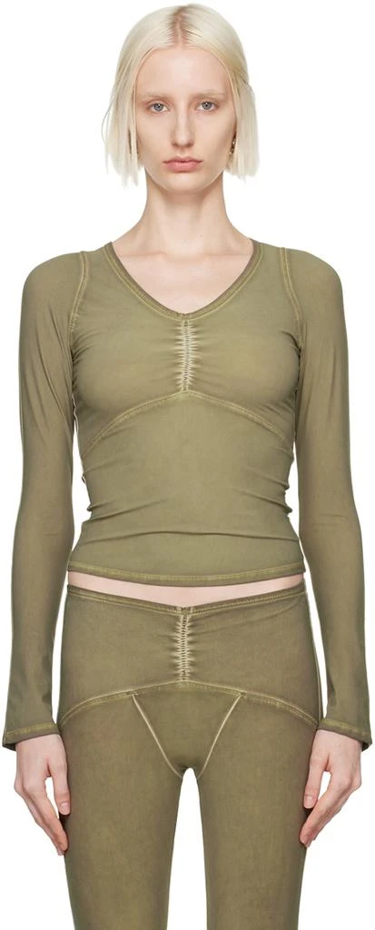 KNWLS Khaki Ghost Long Sleeve T-Shirt 1