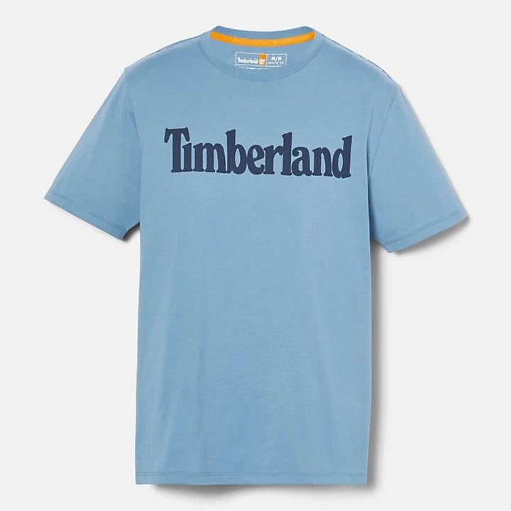 Timberland Linear-Logo T-Shirt for Men in Blue 3