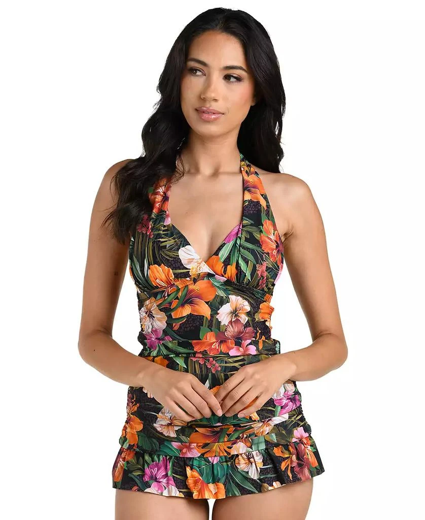 La Blanca Women's Tropical Hideaway V-Neck Tankini 1
