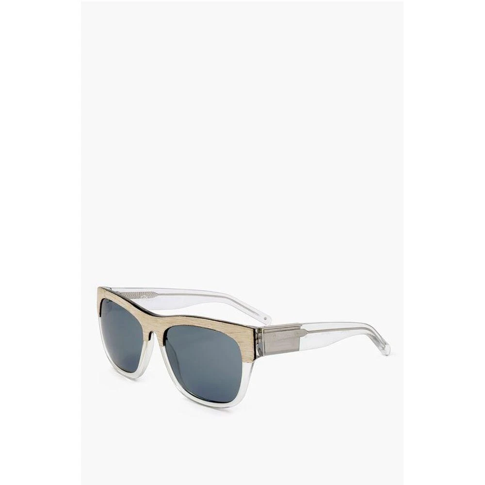 Linda Farrow PHILLIP LIM Wayfarer Sunglasses with Wood Effect Men's Detail 2