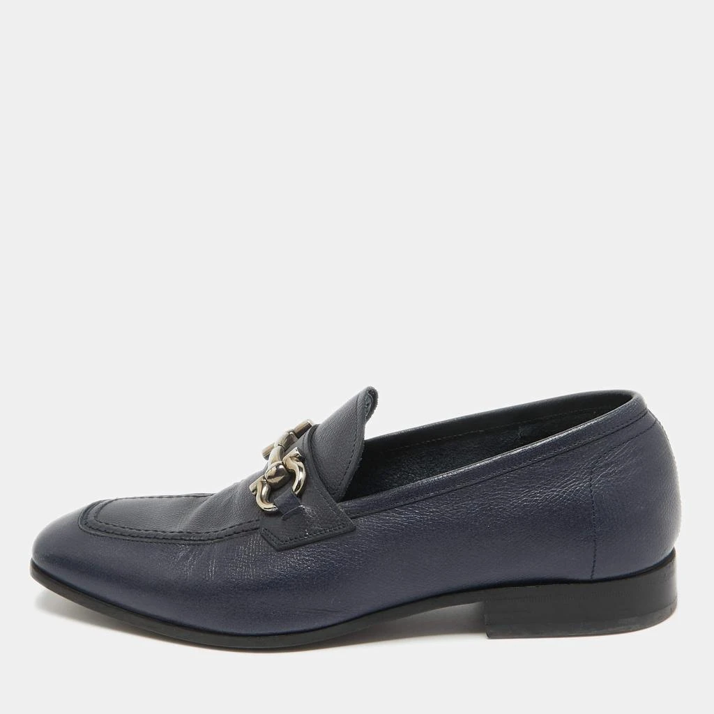 Salvatore Ferragamo Salvatore Ferragamo Navy Blue Leather Loafers Size 41 1