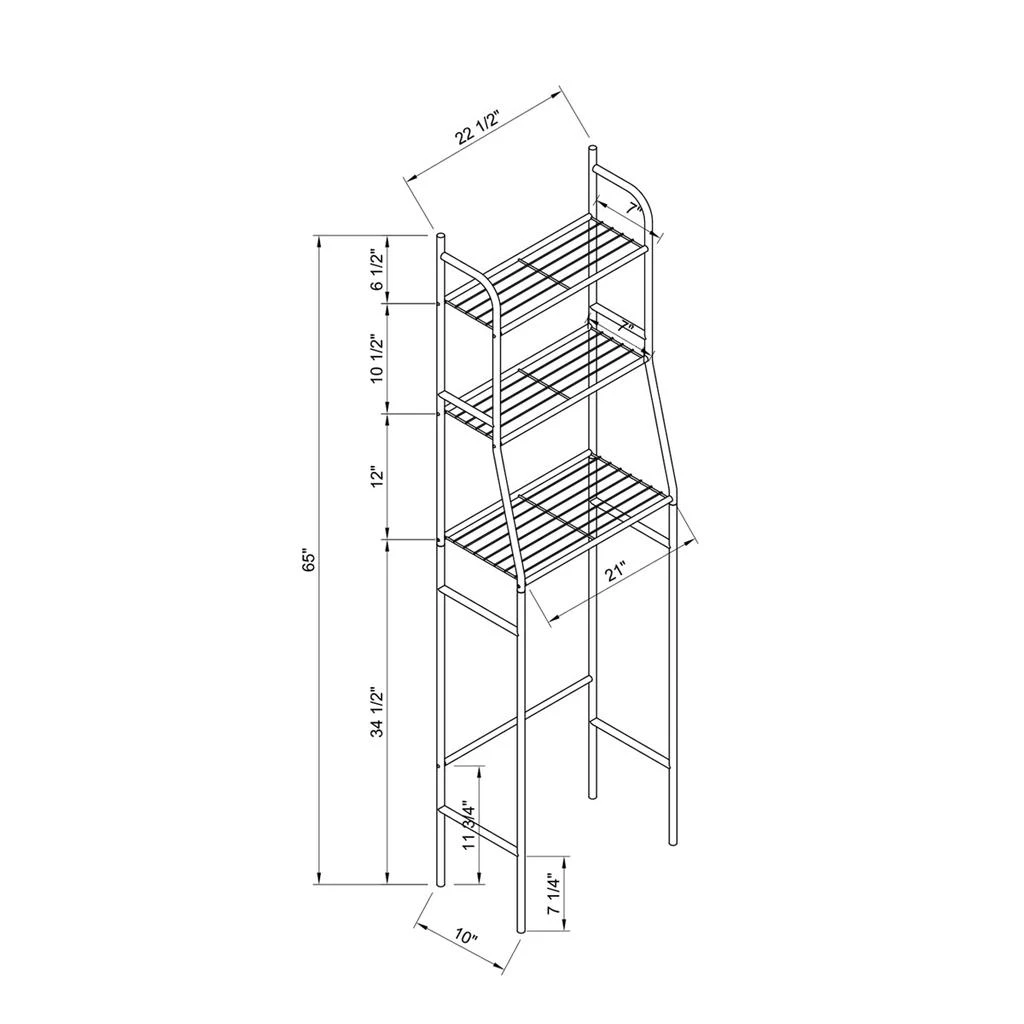 Streamdale Furniture Streamdale Bath Etagere White 2