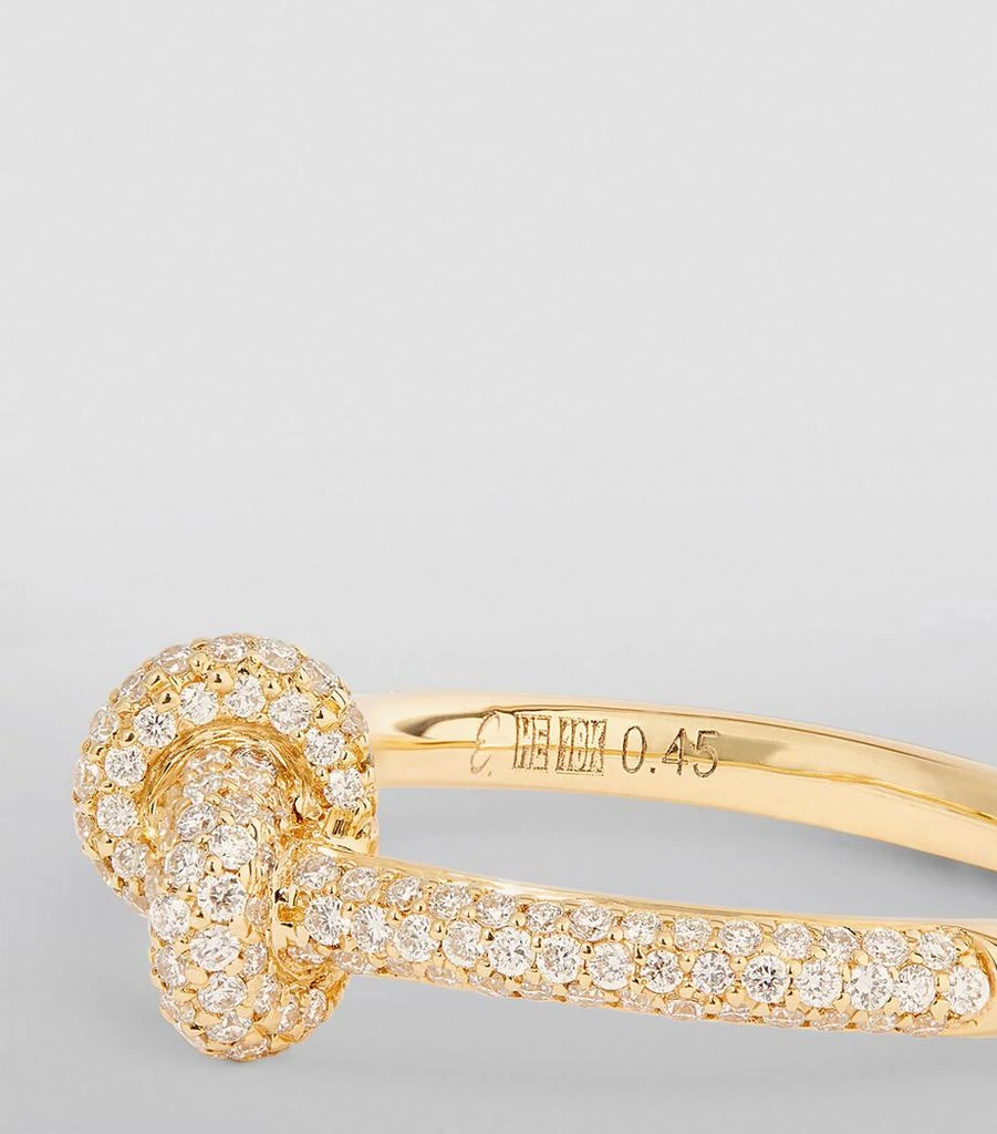 Engelbert Yellow Gold and Diamond The Legacy Knot Ring 6