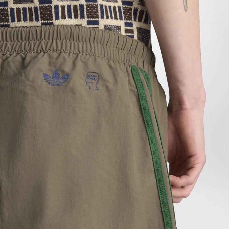 Adidas Brown nylon short with logo 5