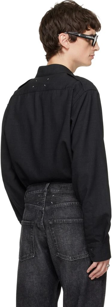 MAISON MARGIELA Black Long-Sleeved Shirt 3