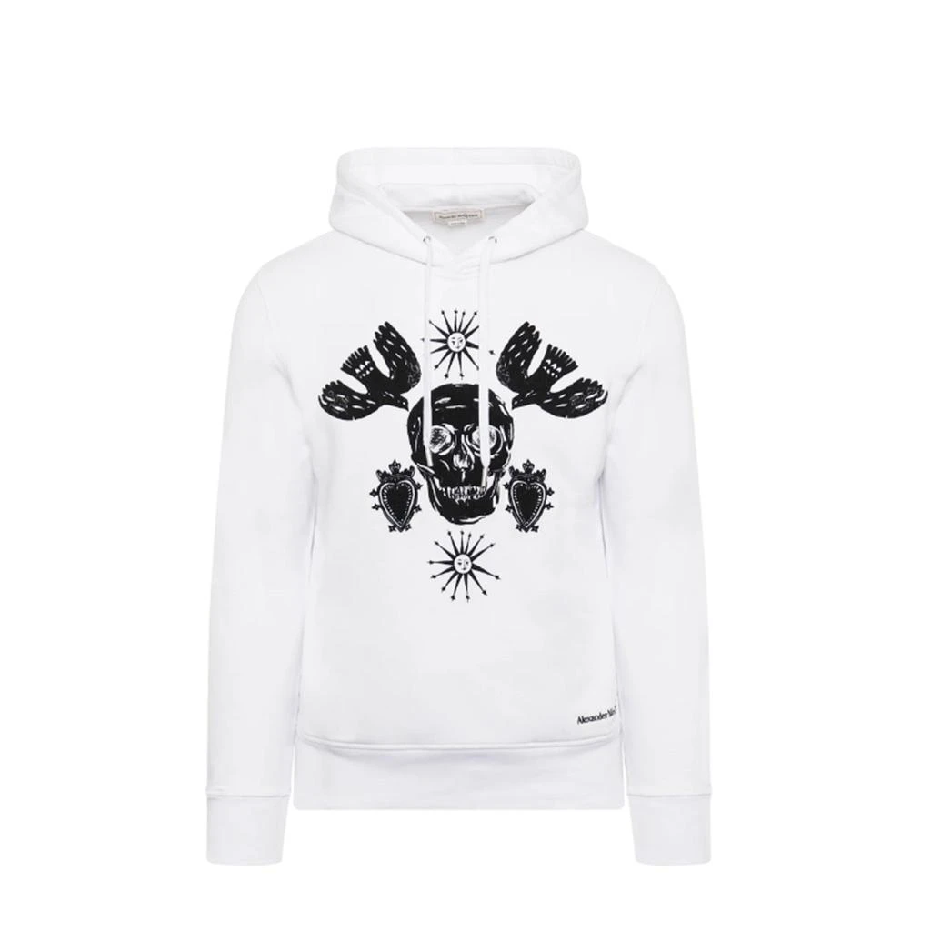 ALEXANDER MCQUEEN Alexander Mcqueen Cotton Logo Hooded Sweatshirt 1