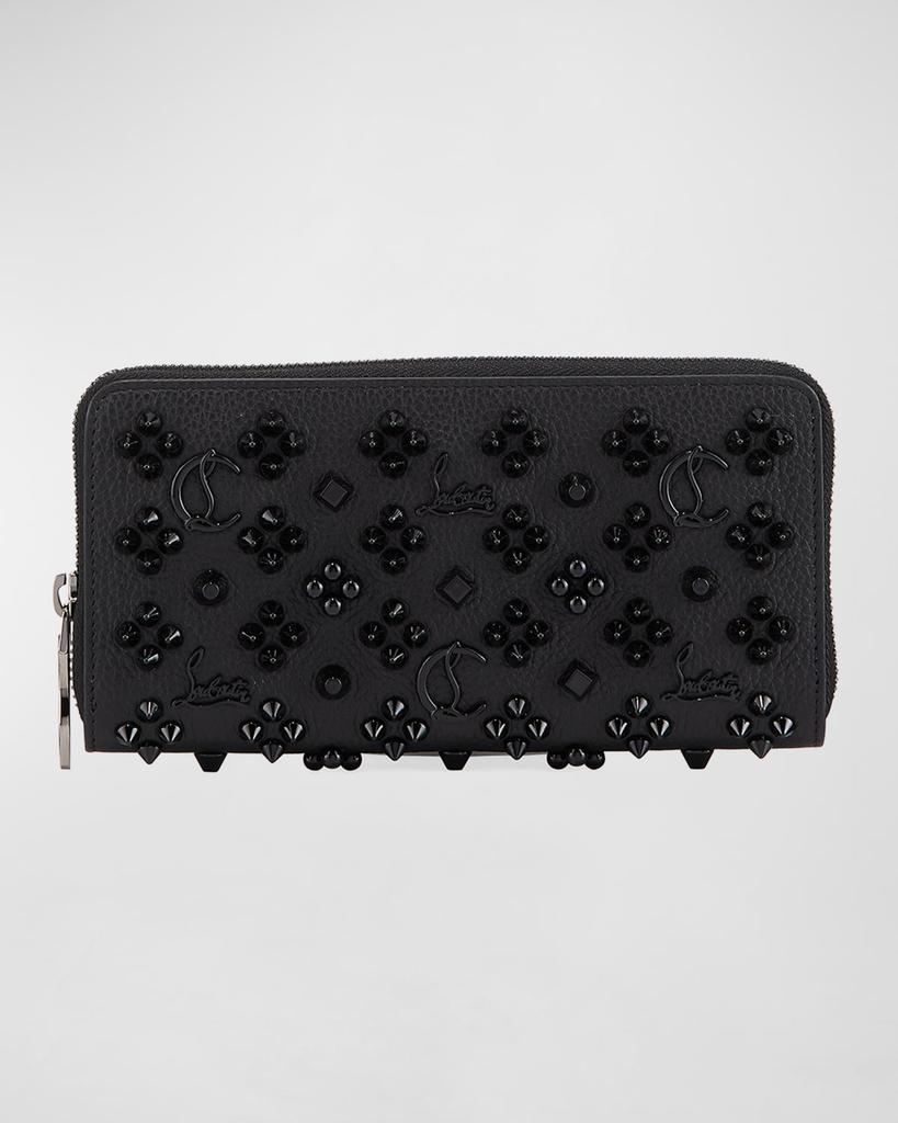 NEW Christian Louboutin Panettone Wallet ▲3195051H734 Panettone - Wallet - Calf leather and rubber - Black