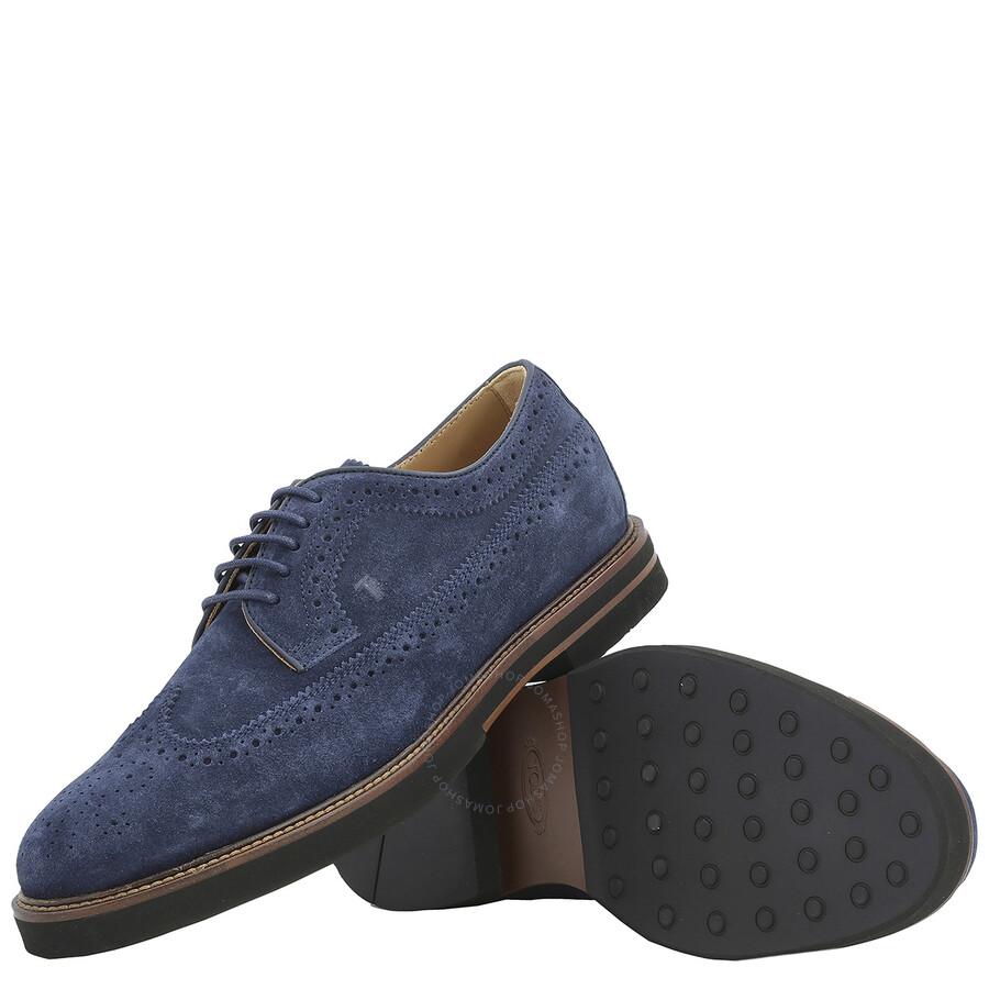 Tod's Men's Galaxy Suede Brogue Lace-up Shoes