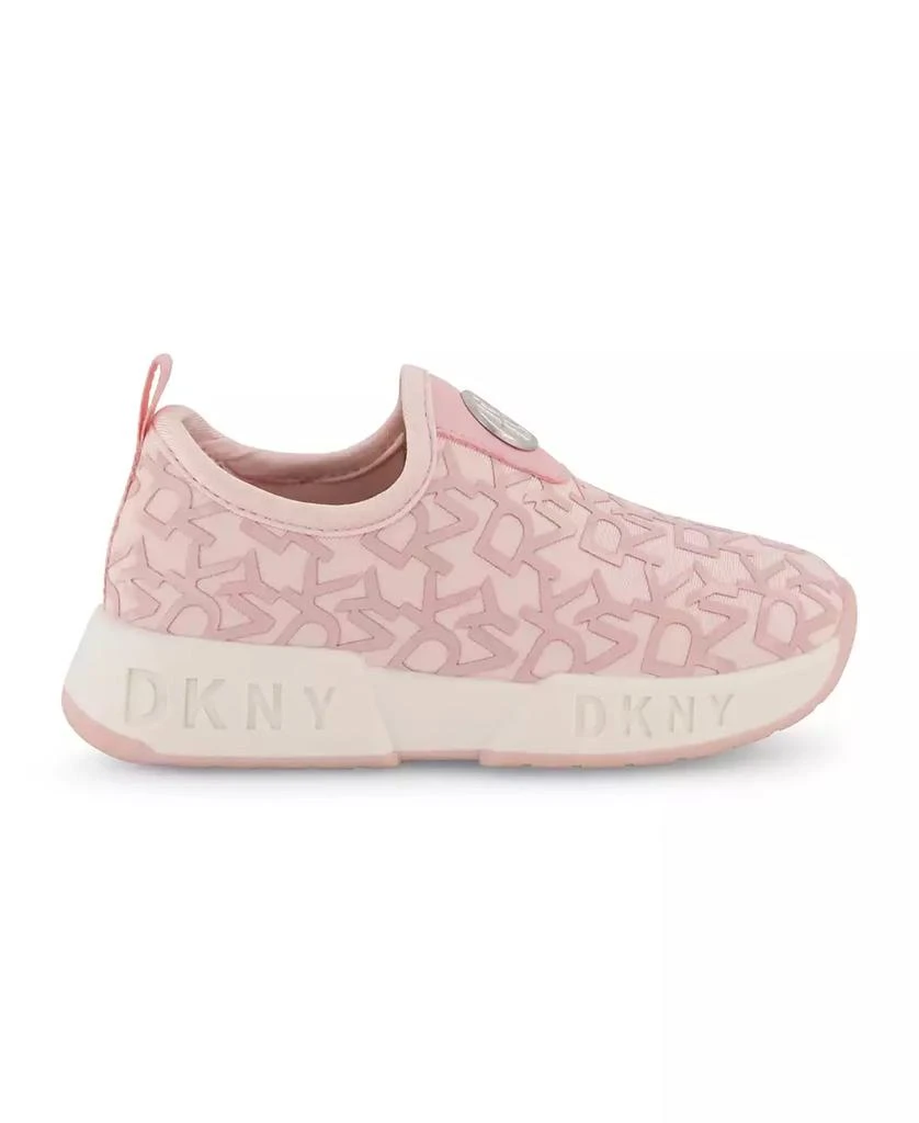 DKNY Toddler Girls All Over Logo Slip On Sneakers 2